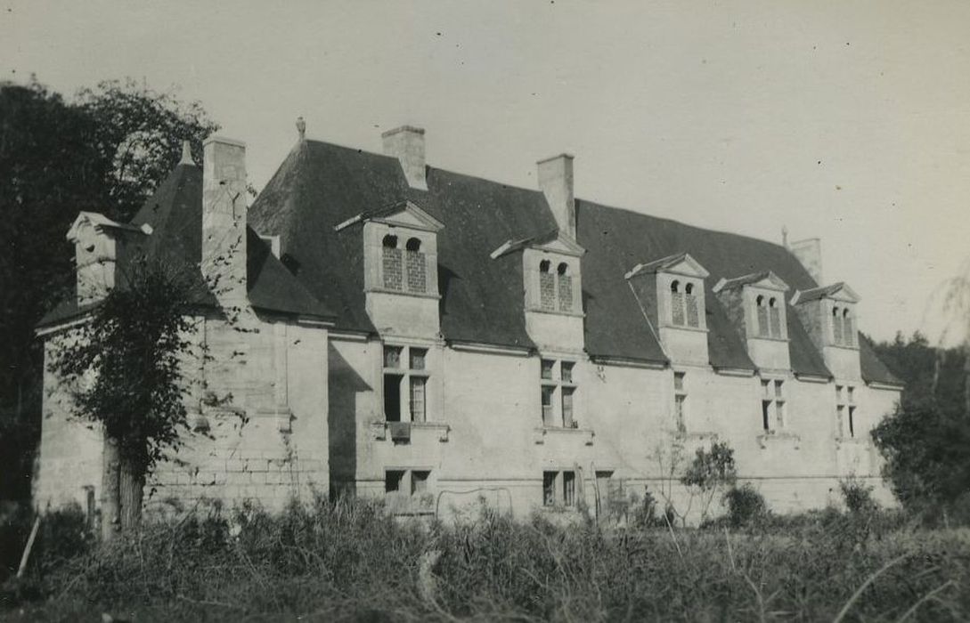 Manoir de Vaudésir : Aile est, façade est, vue générale