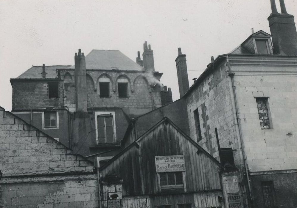 Tour Foubert (ou Fulbert) , ou Maison de la Tabagie : Façade nord, vue partielle 