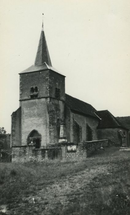 Eglise Saint-Hilaire : Ensemble sud-ouest, vue générale