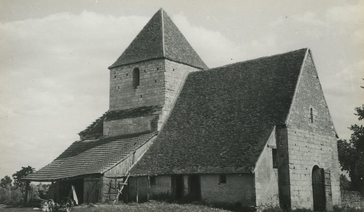 Eglise de Jaugenay (ancienne) : Ensemble nord-ouest, vue générale