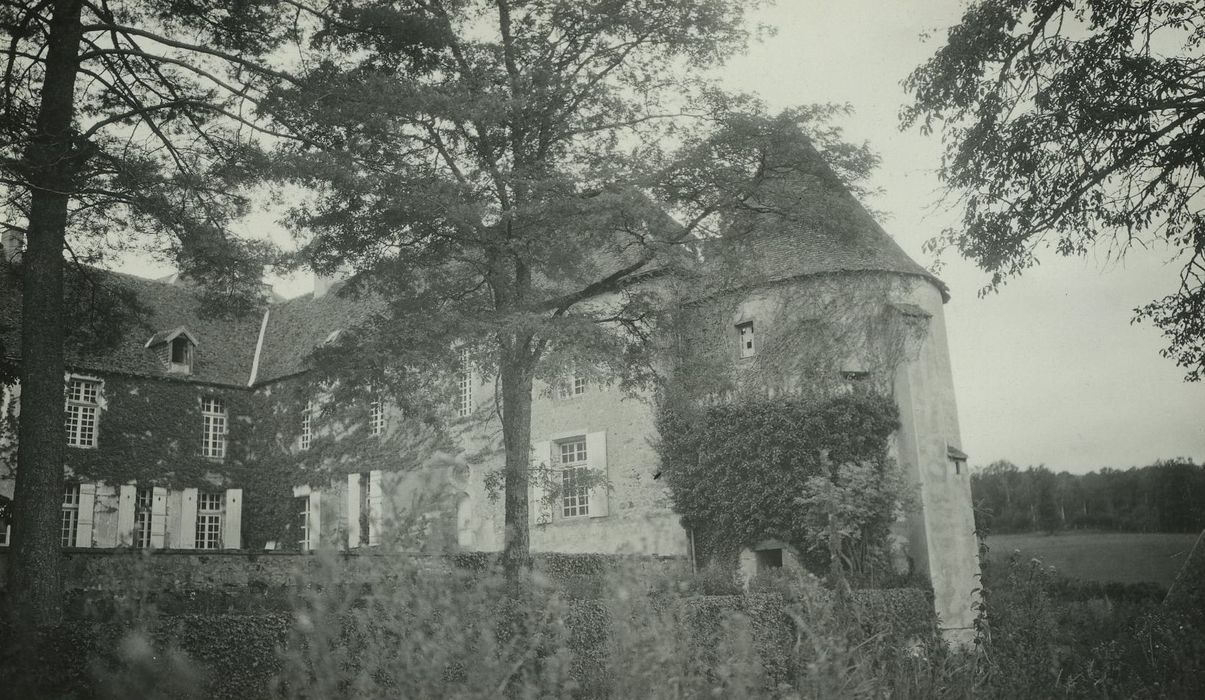 Château de Vésigneux : Ensemble sud-est, vue partielle