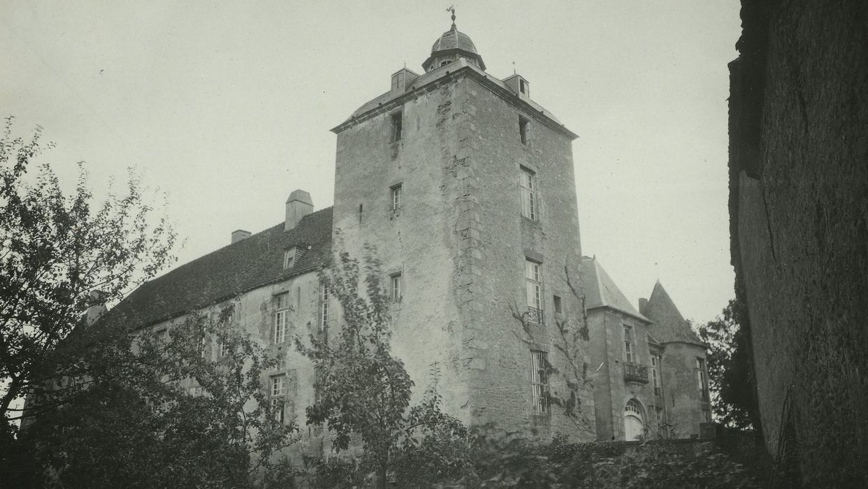 Château de Vésigneux : Tour sud-ouest, vue générale