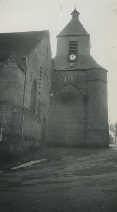 Eglise : Clocher, élévation nord, vue générale