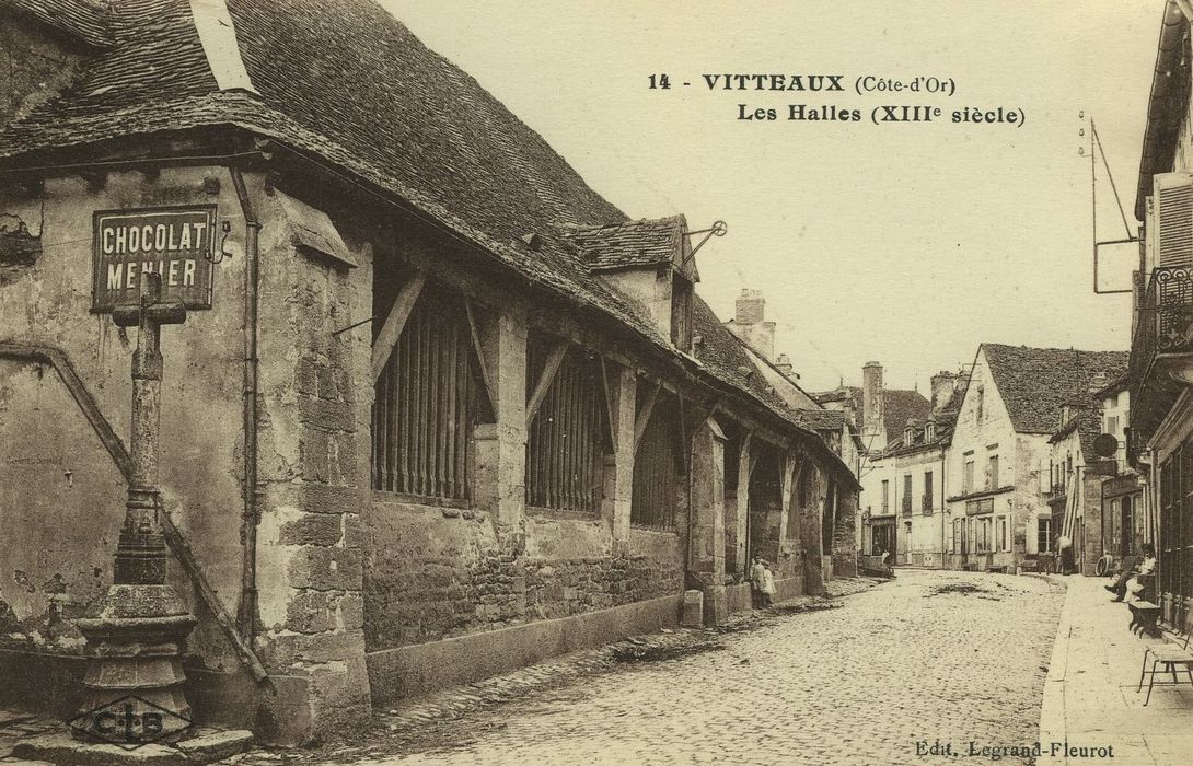 Halles : Façade ouest, vue générale