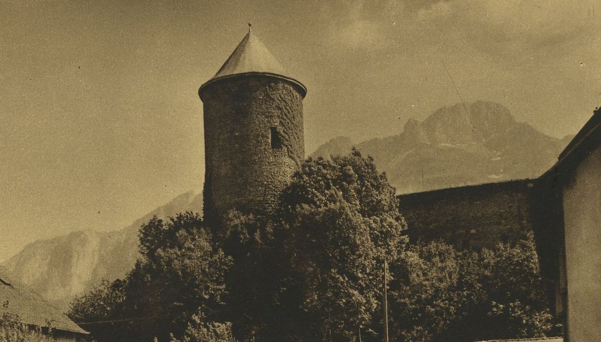 Château comtal (ensemble des bâtiments) : Tour nord-est, vue générale