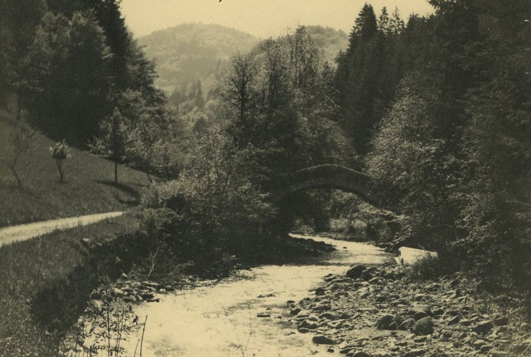 Pont dit Pont Romain : Vue générale du pont dans son environnement