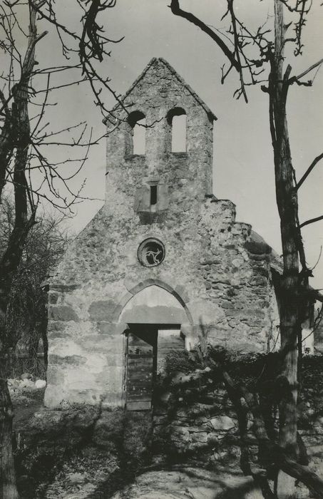 Chapelle Saint-Etienne de Marin : Façade occidentale, vue générale