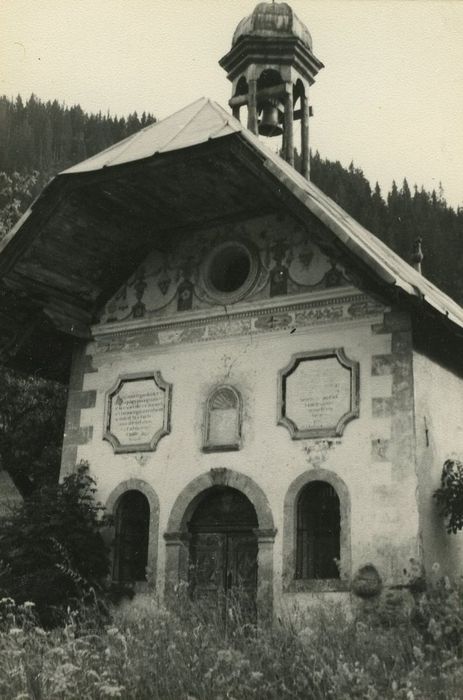 Chapelle des Chattrix : Façade est, vue générale