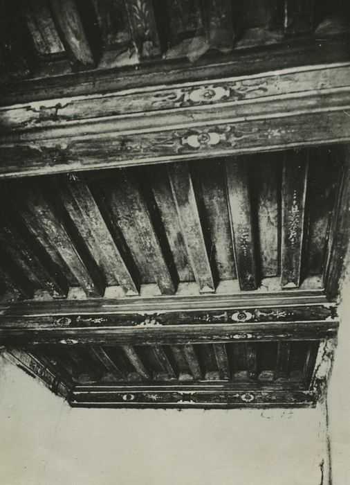 Manoir de Lezeu (ancien) : Plafond, vue partielle