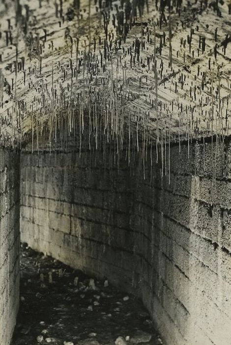 Château fortifié (vestiges de l'ancien) : Souterrain, vue partielle d’un couloir