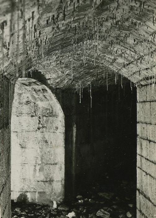 Château fortifié (vestiges de l'ancien) : Souterrain, vue partielle d’un couloir