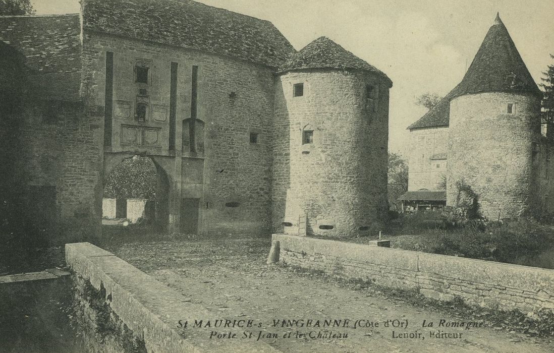 Château de la Romagne (ancien) : Porterie, élévation est, vue générale