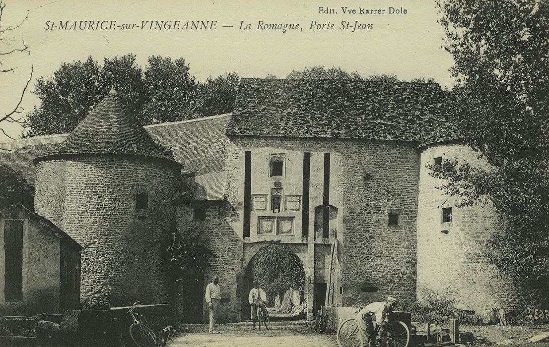 Château de la Romagne (ancien) : Porterie, élévation est, vue générale