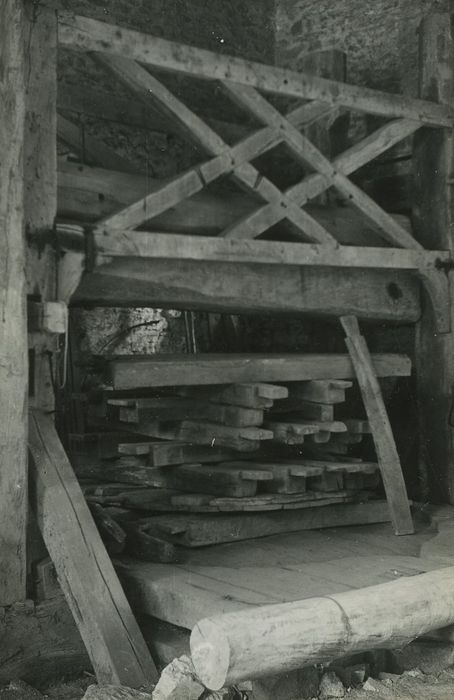 Maison dite de l'Obédiencerie : Pressoir, vue partielle