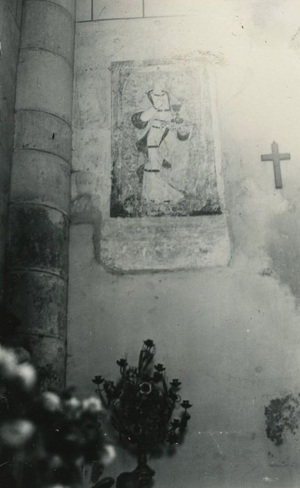 Eglise paroissiale : Croisillon sud, peinture monumentale, vue partielle