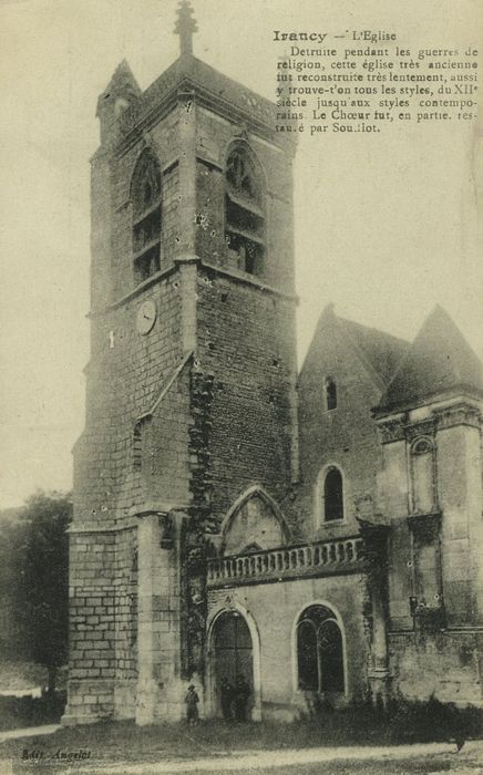 Eglise Saint-Germain : Clocher, élévations sud et ouest, vue générale