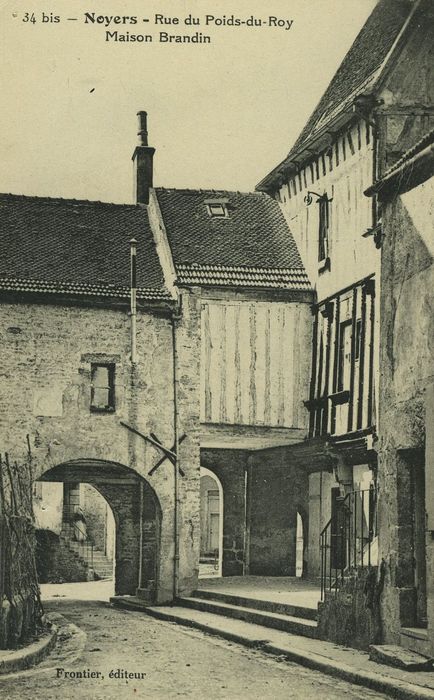 Maison Brandin : Façade sur rue, vue générale