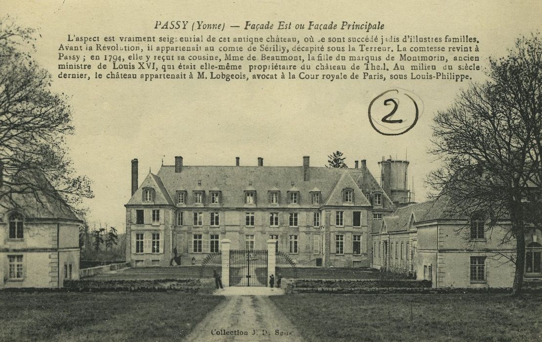 Château de Passy-Véron : Ensemble sud-est, vue générale