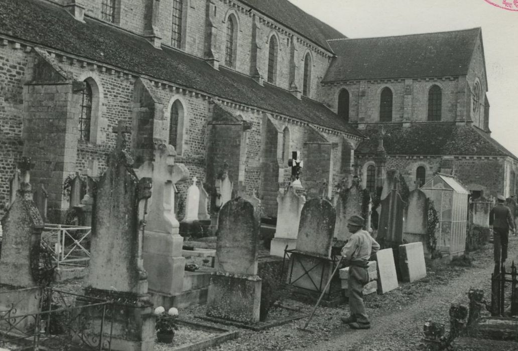 Façade latérale sud, vue partielle