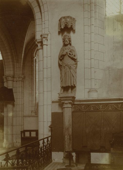 2 statues : Saint Jean-Baptiste, Saint Jean l'Evangéliste