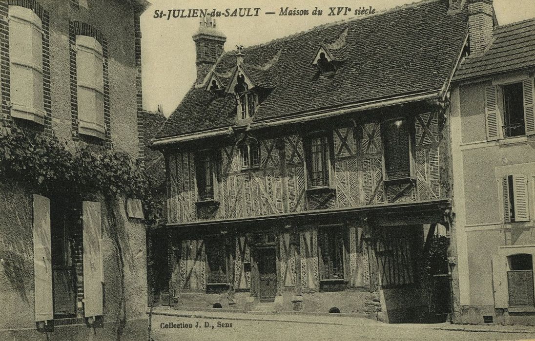 Maison, dite Maison des Fontenottes, dite Maison de bois : Façade sur rue, vue générale