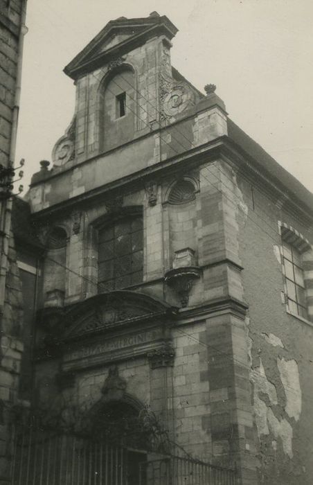 Lycée : Chapelle, façade occidentale, vue partielle