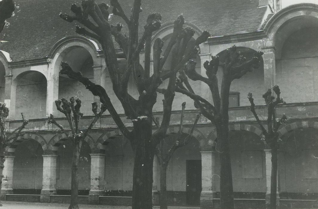 Lycée : Ancien cloître, vue partielle