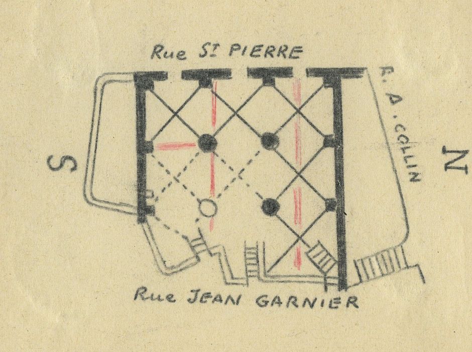 Eglise Sainte-Catherine : Crypte, plan, vue générale