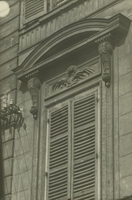 Immeuble : Façade sud, détail