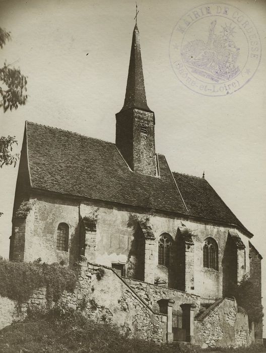 Eglise Saint-Martin : Façade latérale sud, vue générale