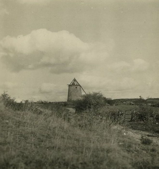 Moulin à vent de Charnailles : Vue générale du moulin dans son environnement