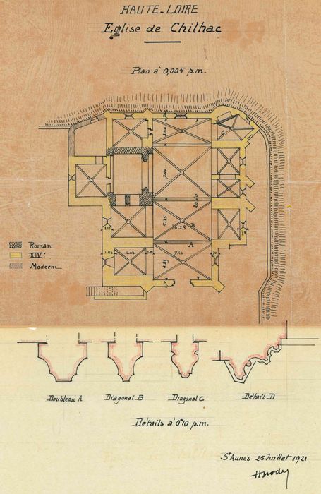 Eglise Saint-Honorat : Plan, vue générale