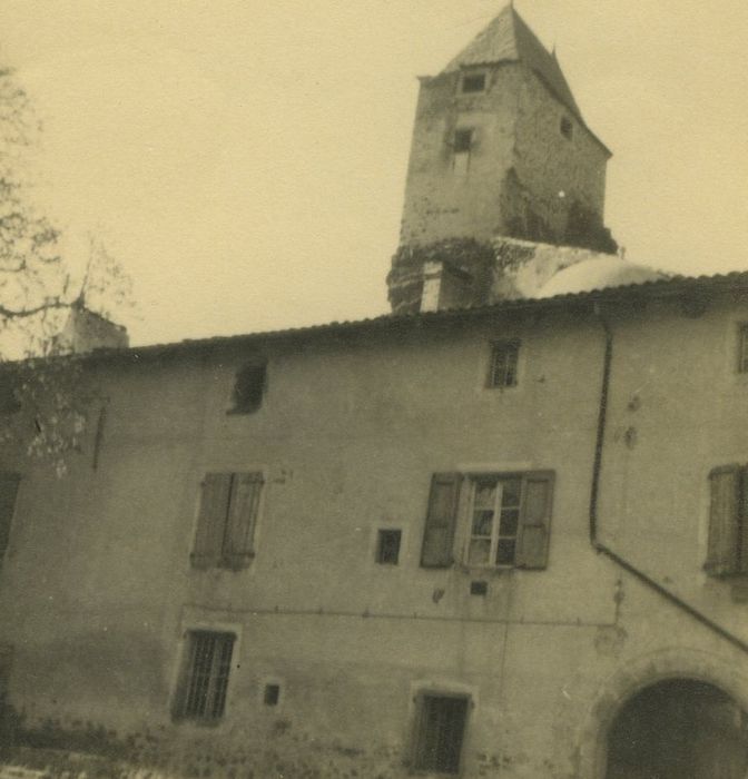 Château de Gendriac : Aile sud, façade sud, vue partielle