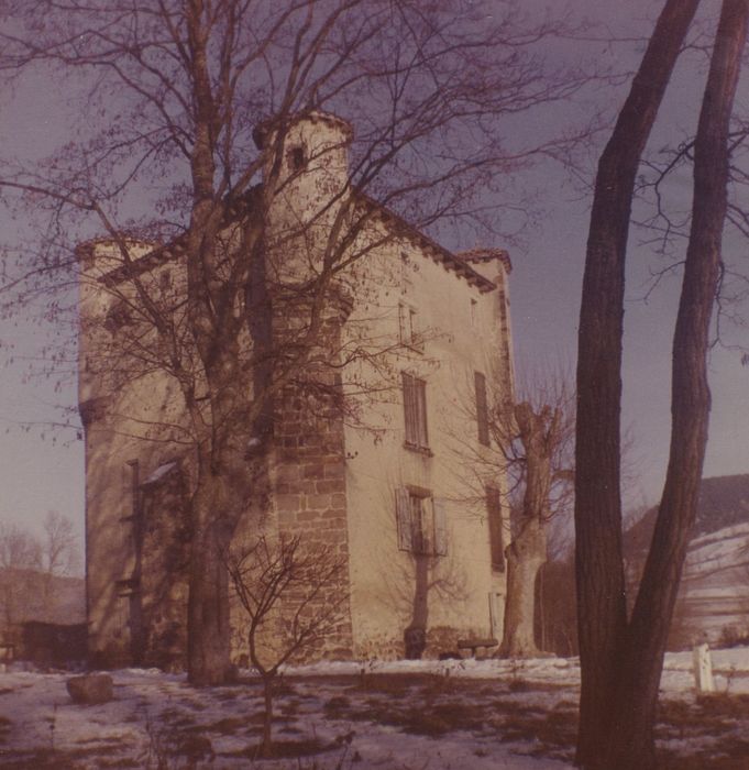 Château de Volhac : Façades sud et ouest, vue partielle