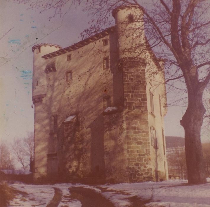 Château de Volhac : Façade ouest, vue générale