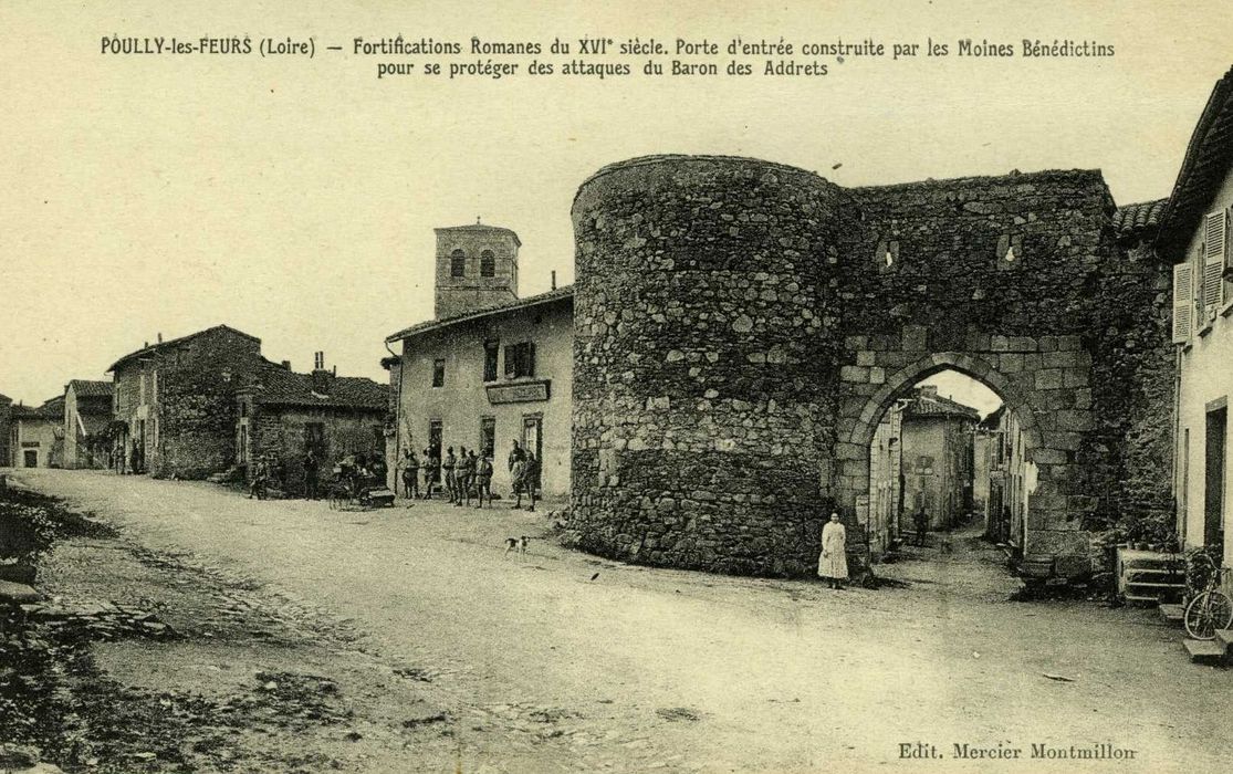 porte d’accès nord, élévation nord, vue générale