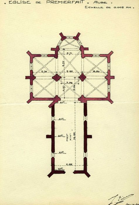 plan (encre sur papier)