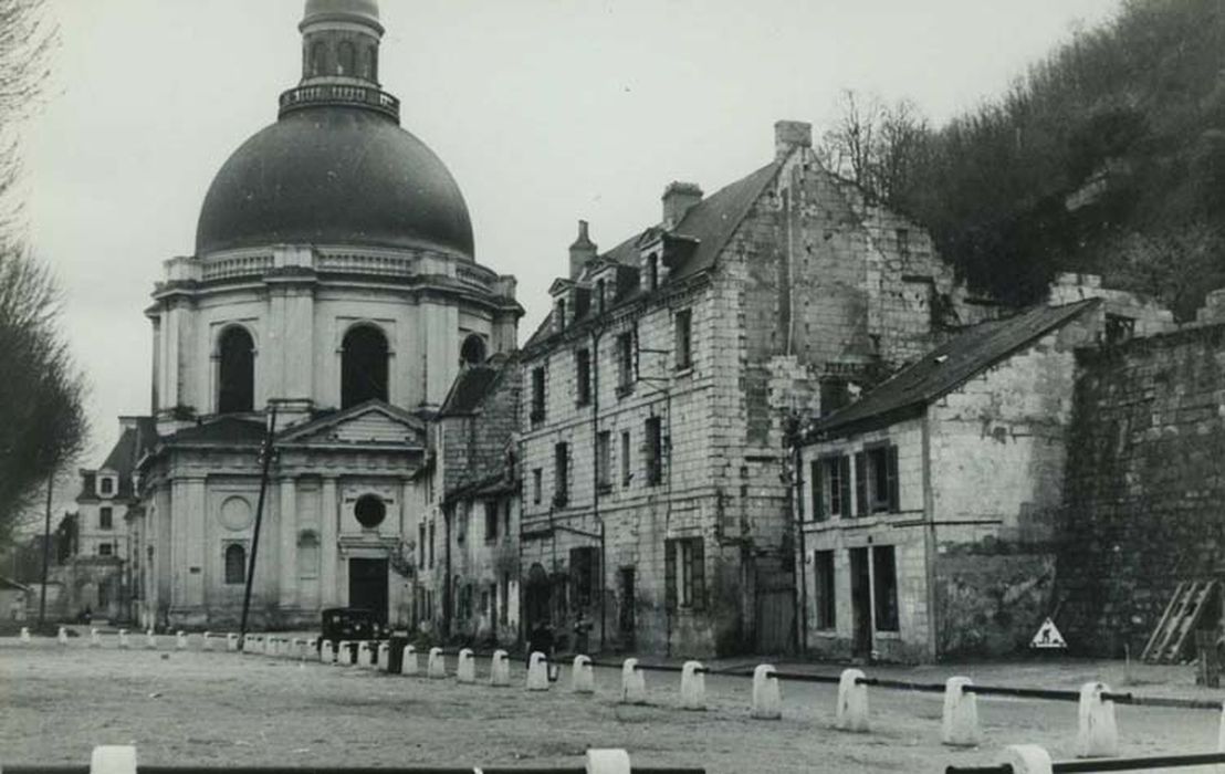 vue générale des maisons dans leur environnement depuis le Nord-Ouest