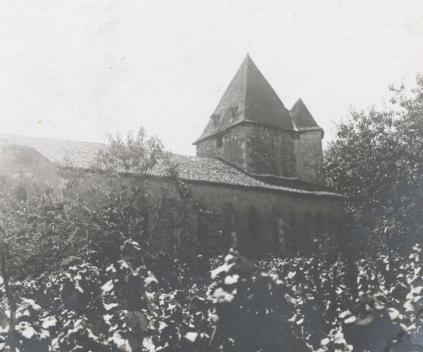 façade latérale nord, vue partielle