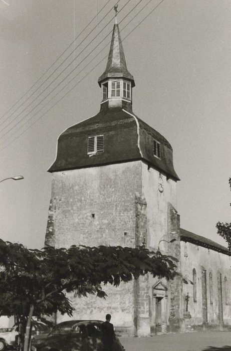 clocher, élévation sud et ouest