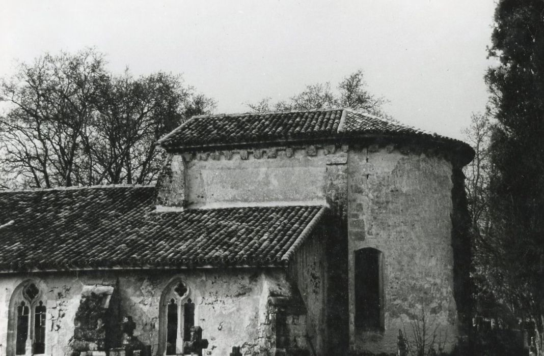 façade latérale sud, vue partielle