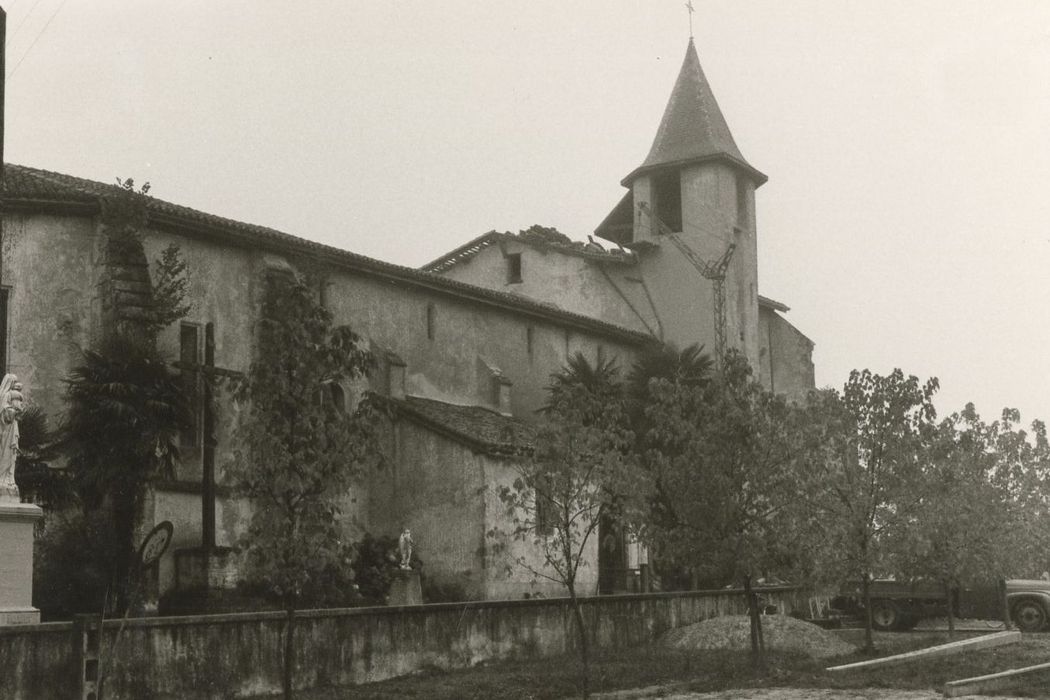 façade latérale nord, vue partielle