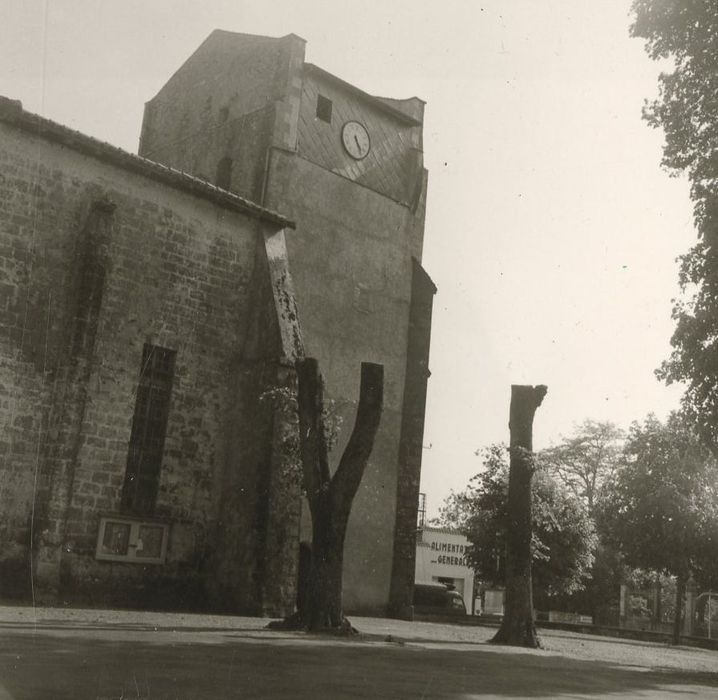 façade latérale nord, vue partielle