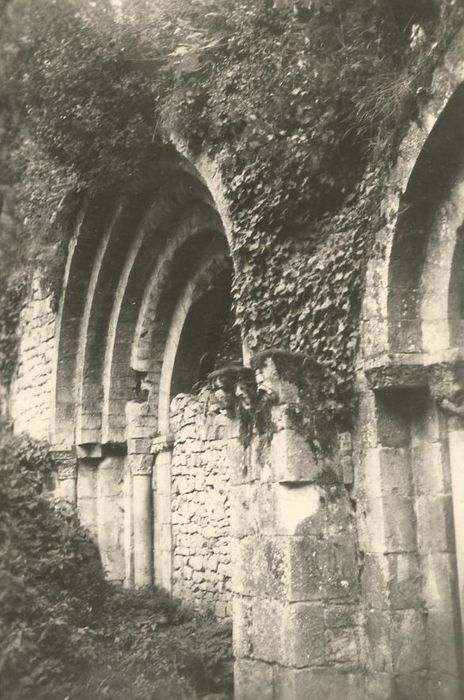 vue partielle des ruines de l’église abbatiale