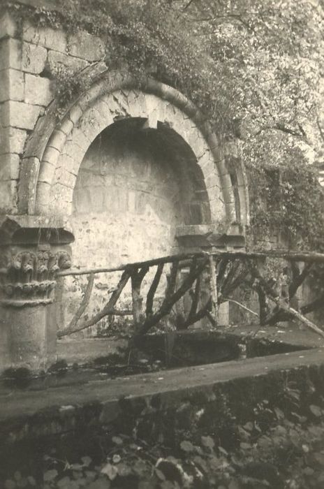 vue partielle des ruines de l’église abbatiale