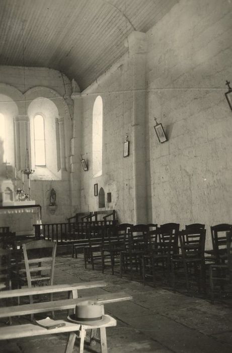 chapelle, nef, vue partielle