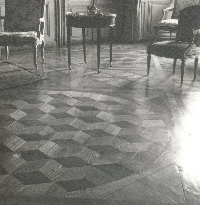 1er étage, grand salon, vue partielle du parquet