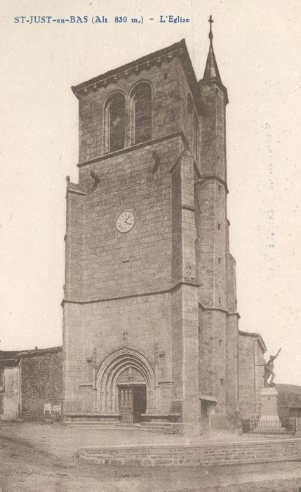 clocher, élévation ouest