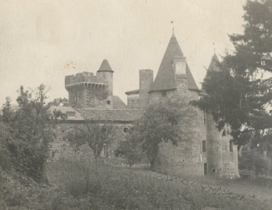 vue partielle du château dans son environnement depuis le Nord