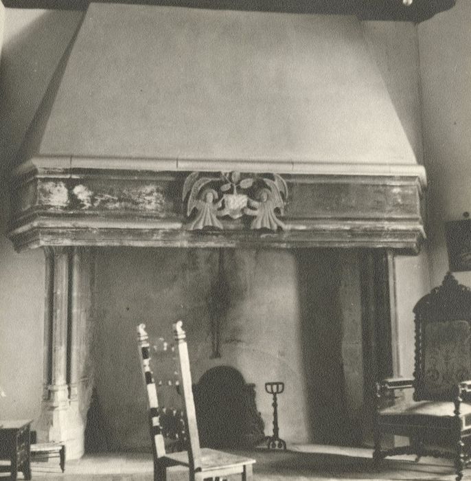 1er étage, grande salle, cheminée monumentale